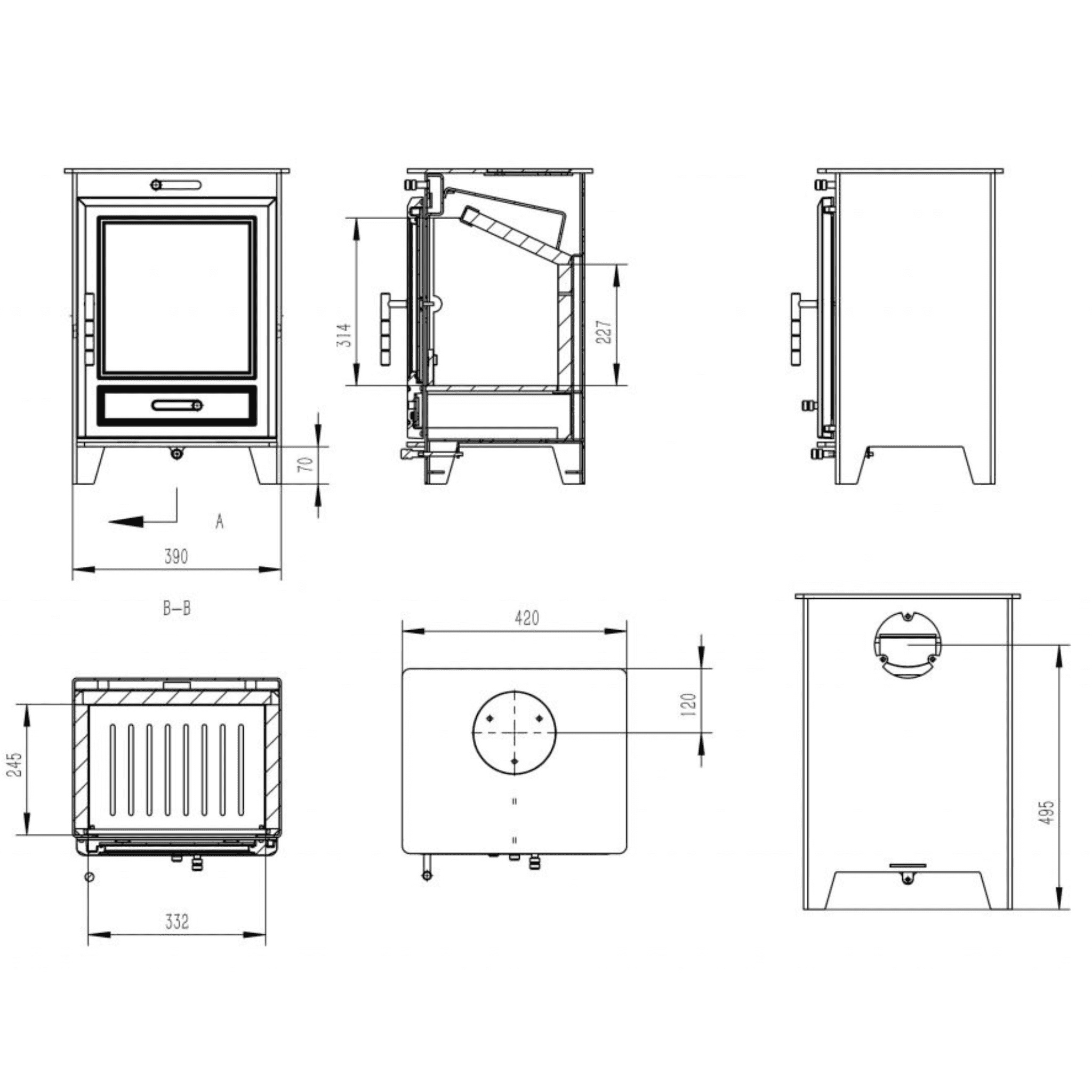 Henley Stoves Glenwood 5kw Multi Fuel Stove Henley Stoves