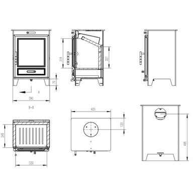 Henley Stoves Glenwood 5kw Multi Fuel Stove Henley Stoves
