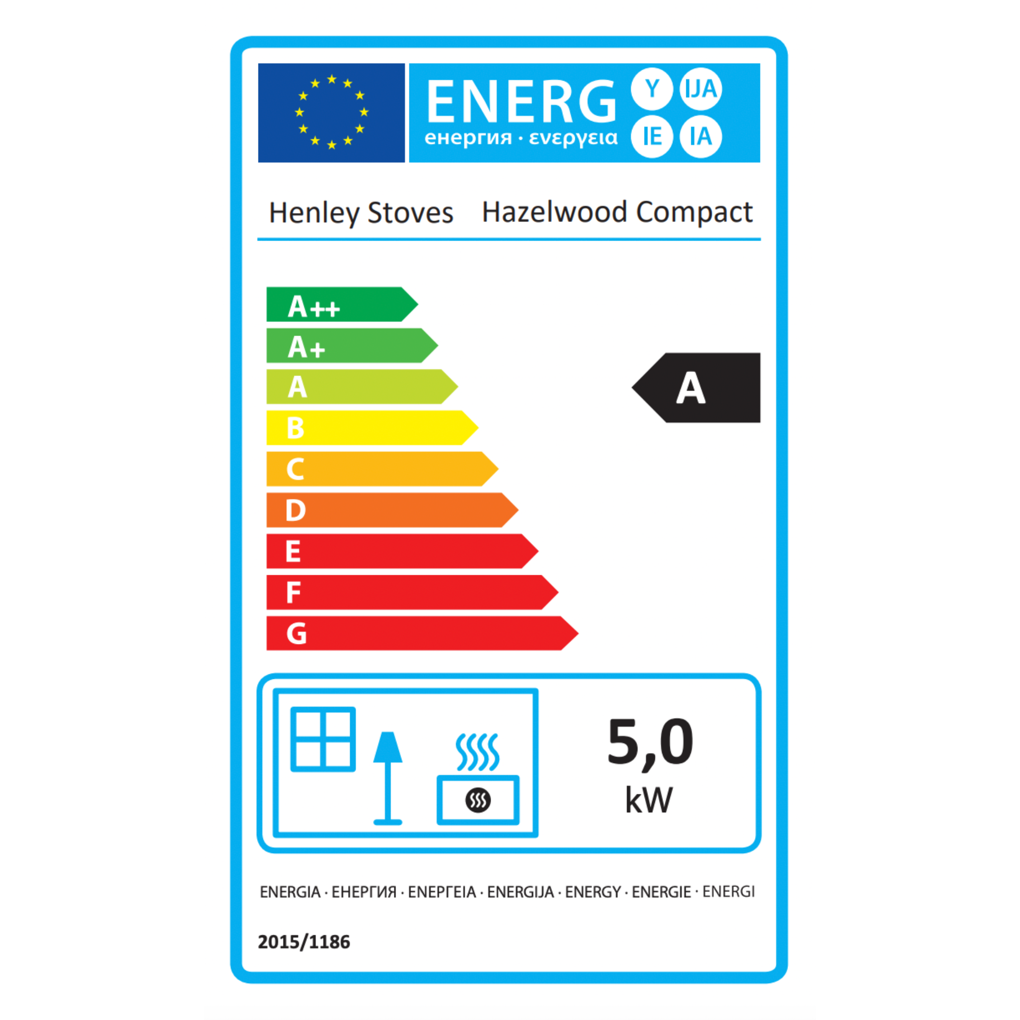 Henley Stoves Hazelwood 4.9kW Compact Wood Burning Stove (Eco) Henley Stoves