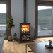 Henley Stoves Hazelwood 5kW Landscape Logstore Wood Burning Stove (Eco) Henley Stoves