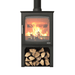 Henley Stoves Hazelwood 5kW Landscape Logstore Wood Burning Stove (Eco) Henley Stoves