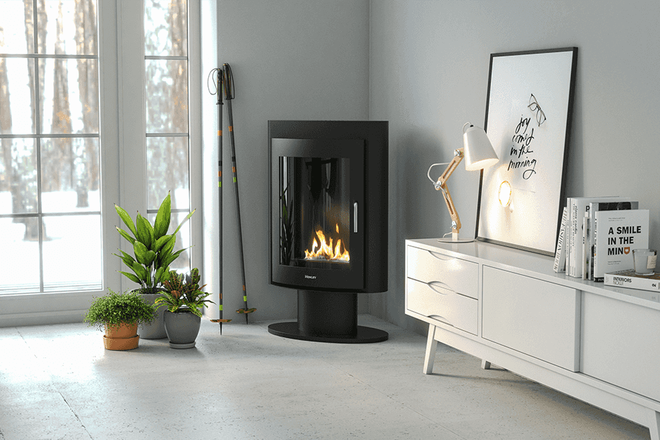Henley Stoves Madrid Pedestal Bioethanol Stove - Black Henley Stoves