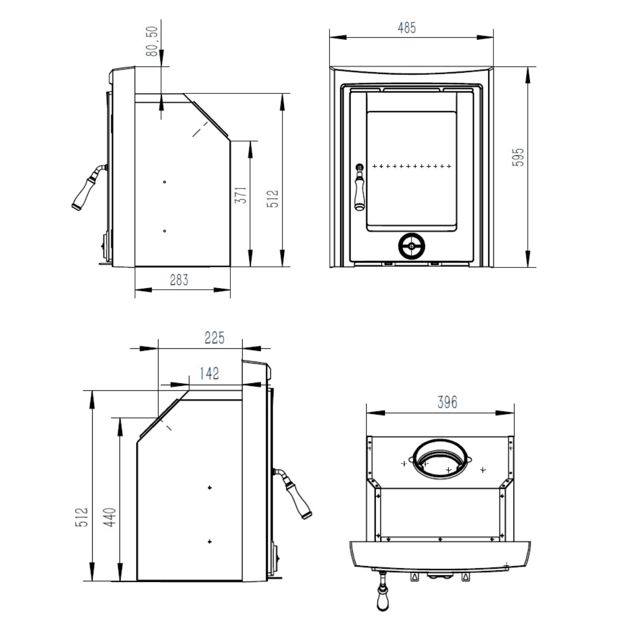 Henley Stoves Muckross 4.6kW Insert Multi Fuel Stove (Eco) Henley Stoves