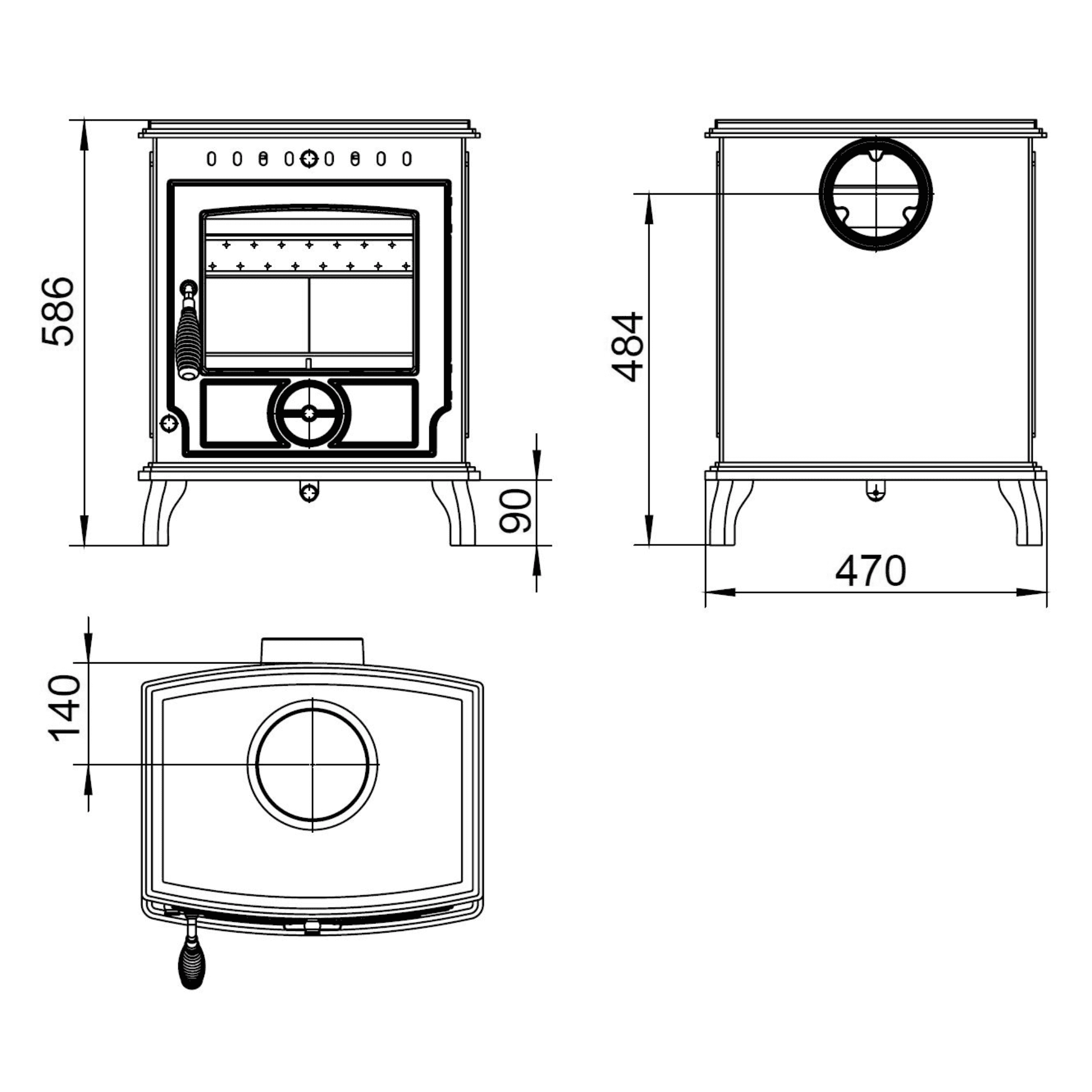 Henley Stoves Aran 5kw Multi Fuel Stove Henley Stoves