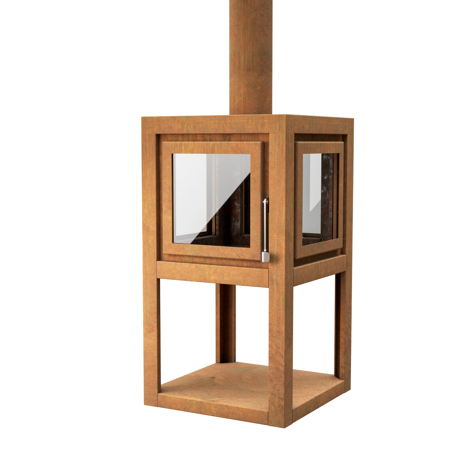 Henley Thor D12 Outdoor Wood Burning Heater - Corten Steel