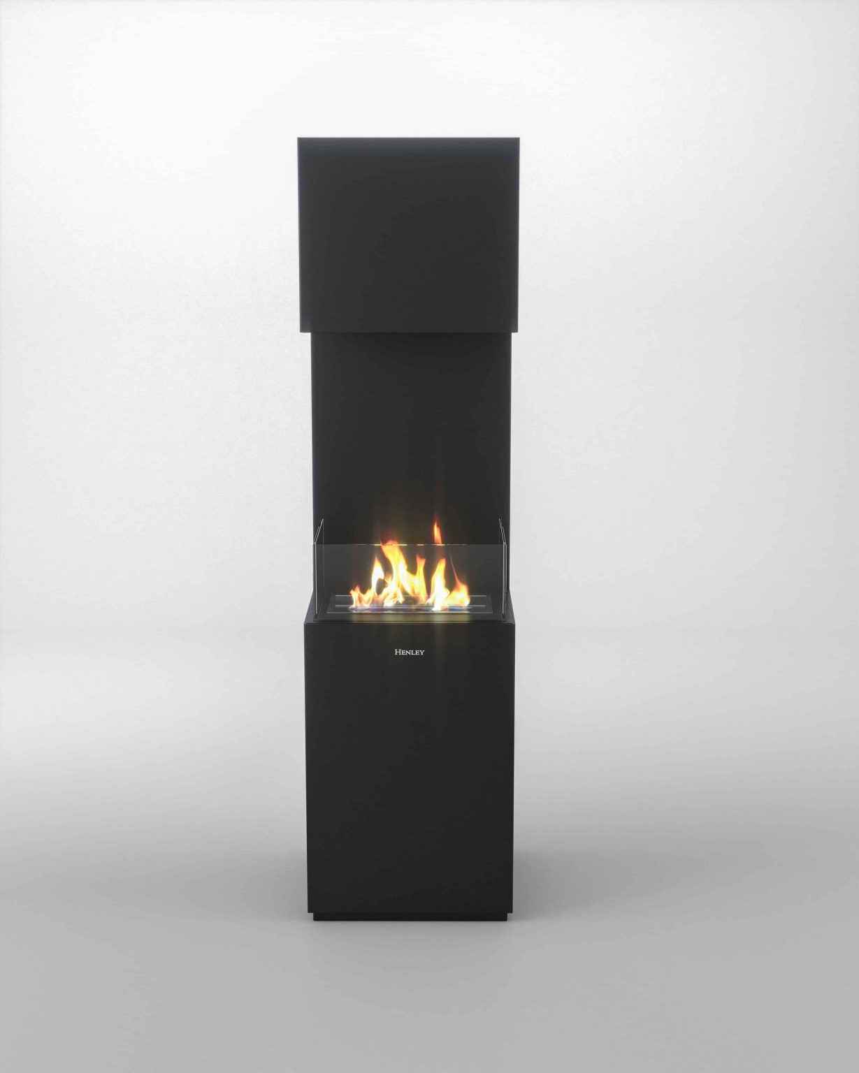 Henley Stoves Vienna Freestanding Bioethanol Stove - Black/White Henley Stoves