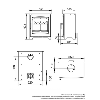 Henley Stoves Willow 6.7kW Multi Fuel Stove Henley Stoves