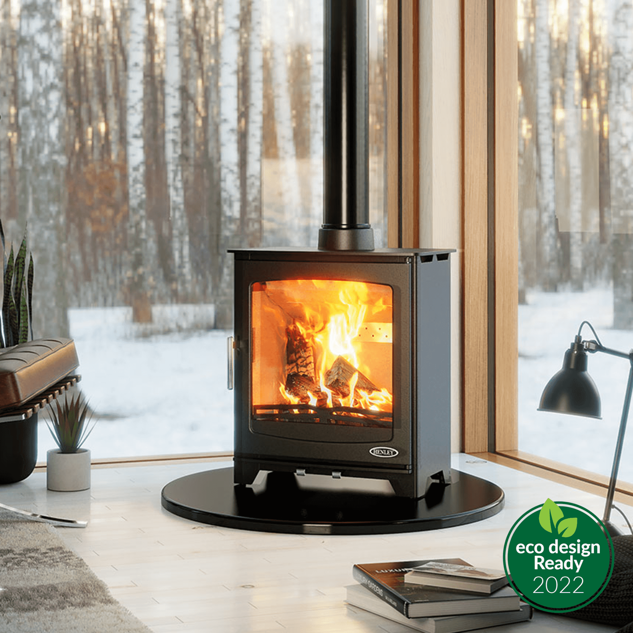 Henley Stoves Willow 6.7kW Multi Fuel Stove Henley Stoves