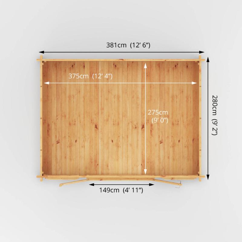 Mercia Home Office Studio - 4m x 3m (28mm-44mm)