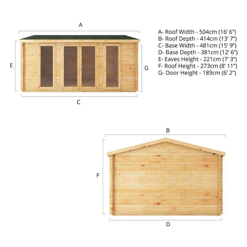 Mercia Home Office Studio - 5m x 4m (28mm-44mm)