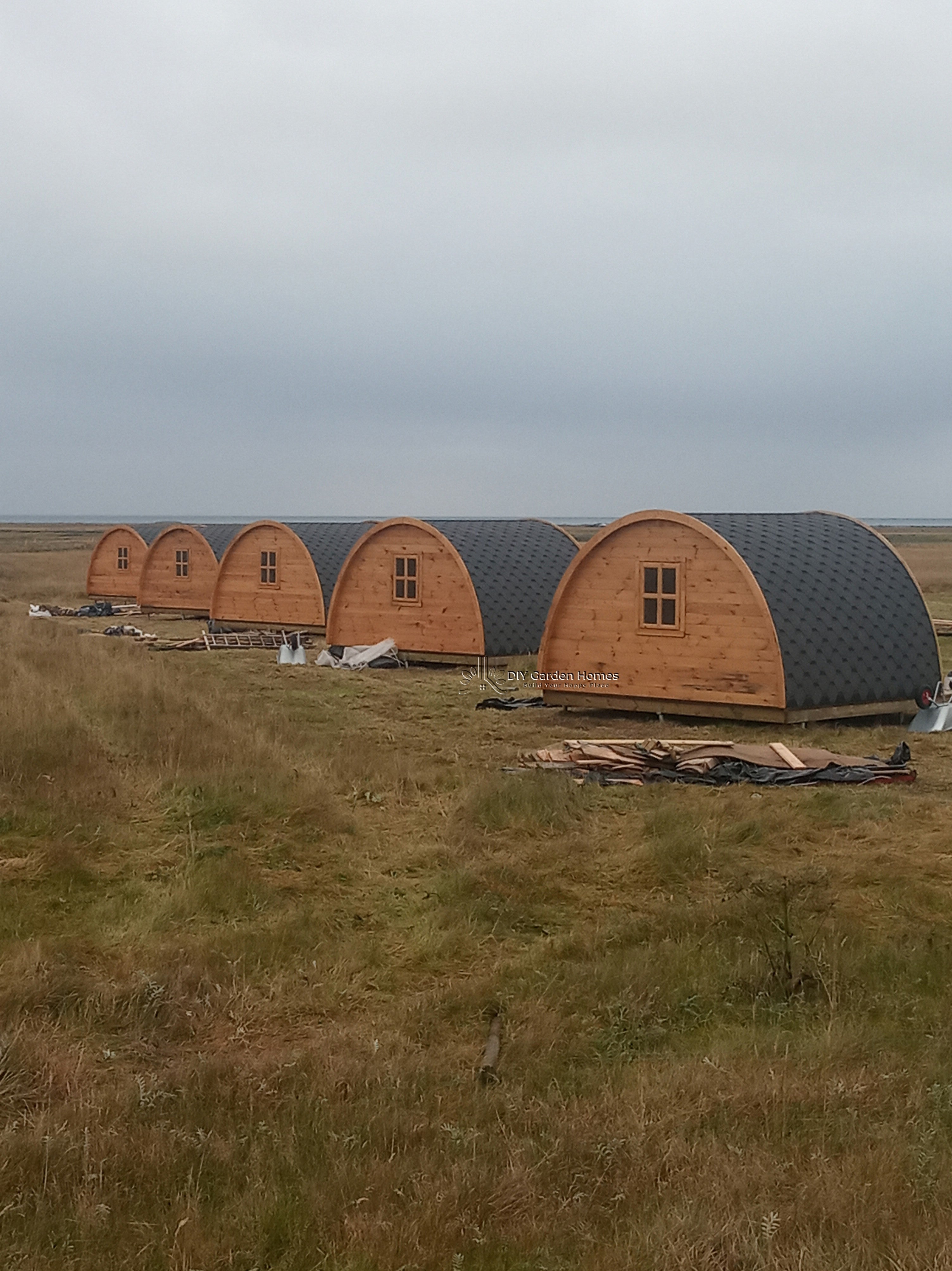 Eurovudas Pod With Bedroom Log Cabin - 4m x 5m