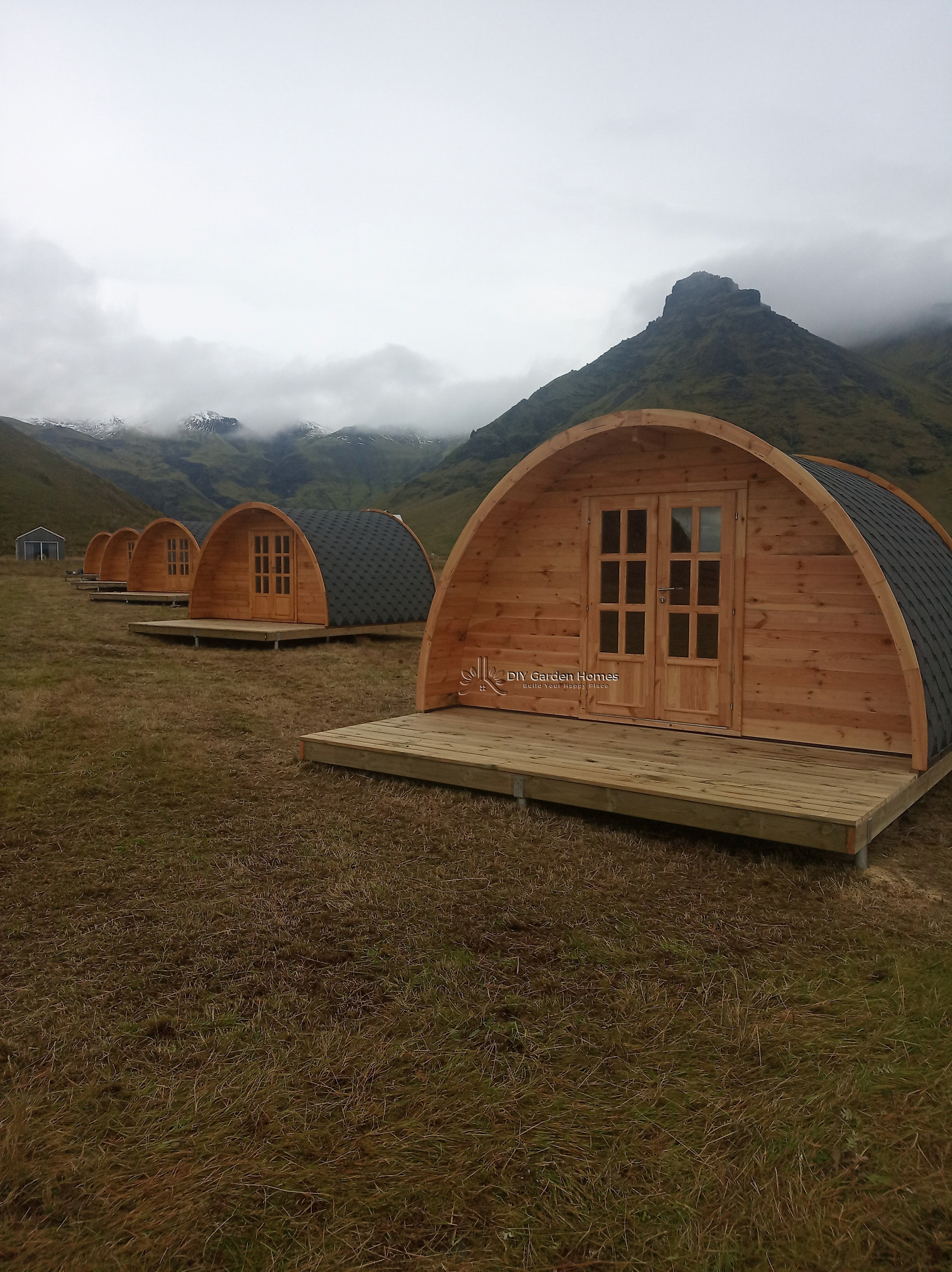 Eurovudas Pod With Bedroom Log Cabin - 4m x 5m