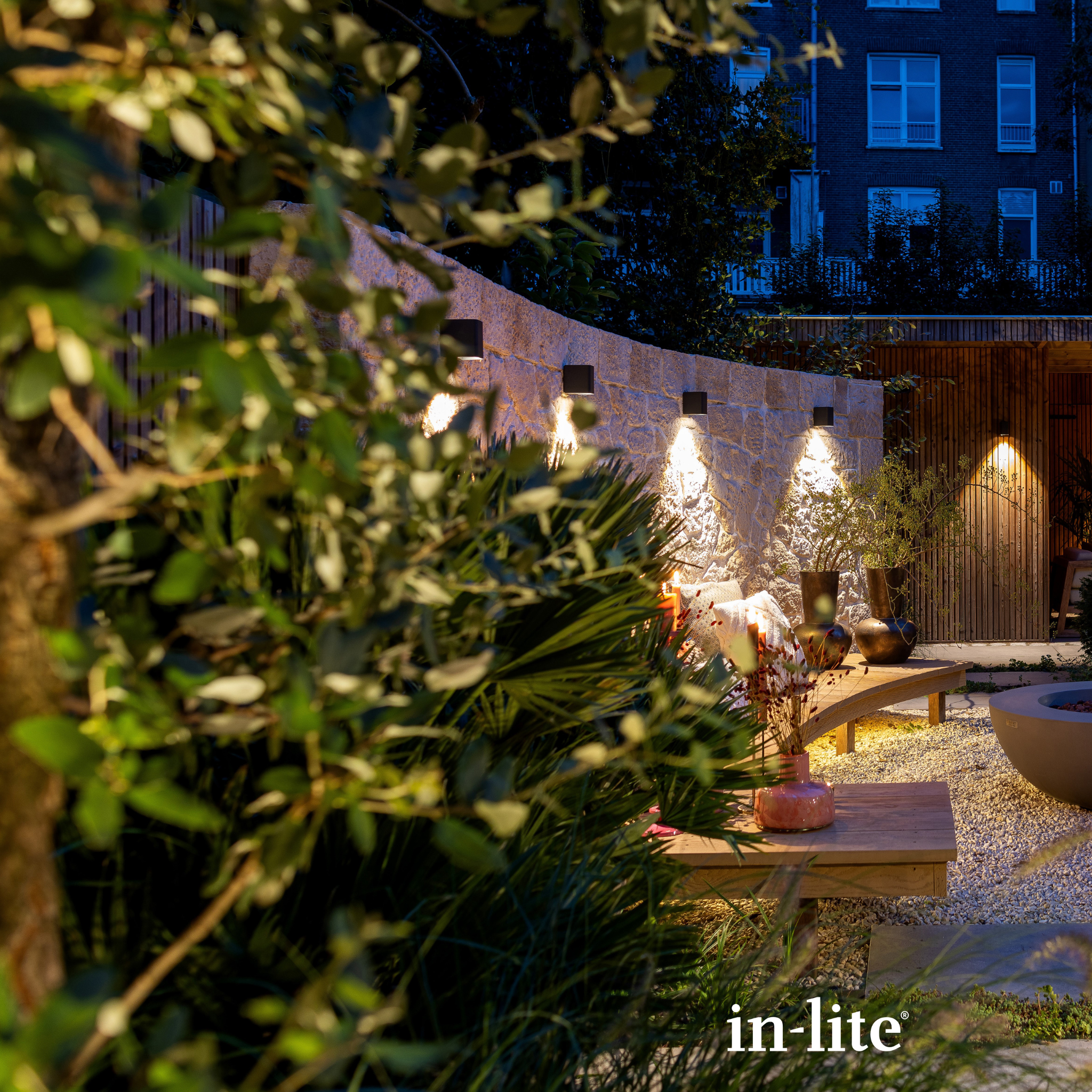 IN-LITE Ace Down 12v Wall Light - Dark Grey