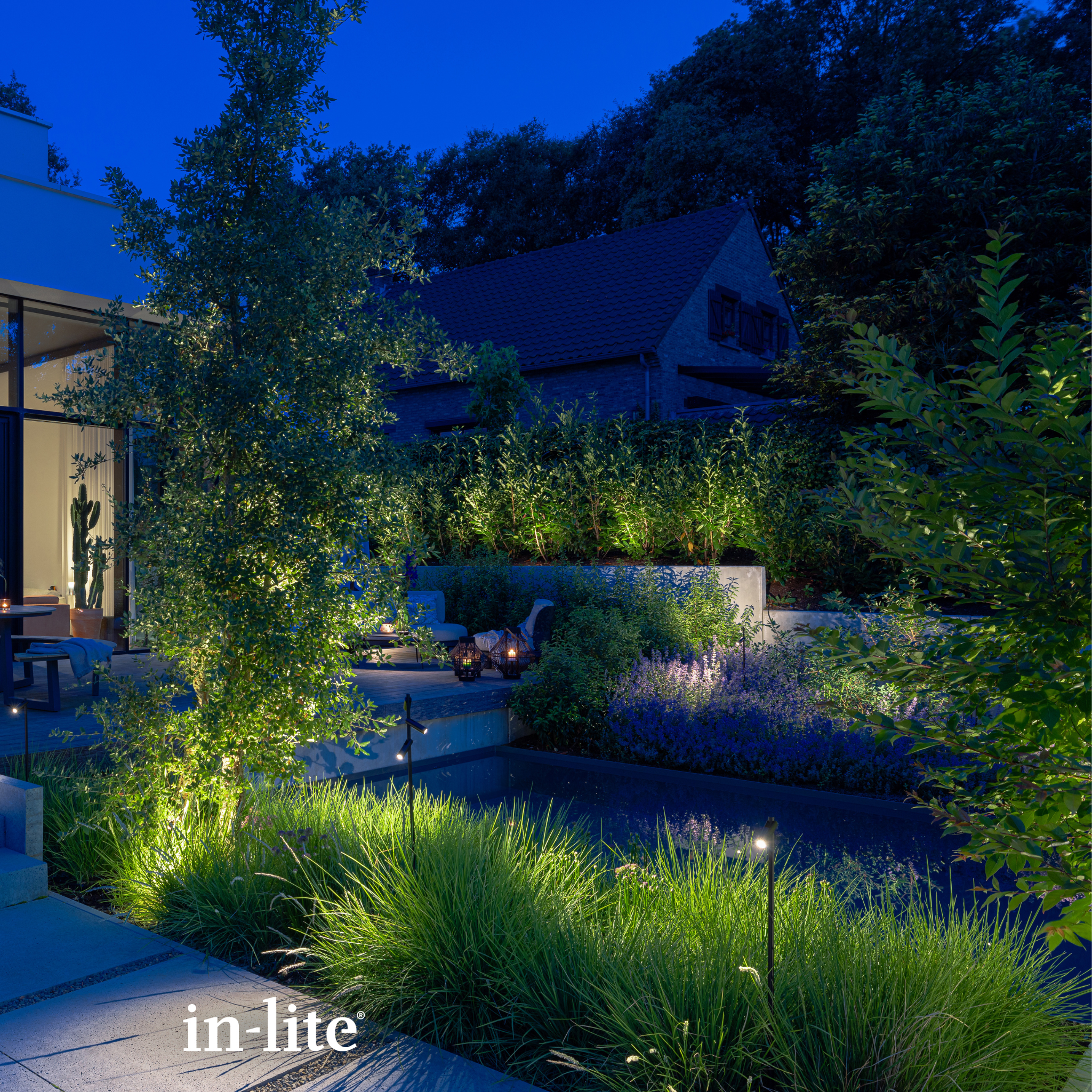 IN-LITE Aim 12v Modular Spike Spot - Black