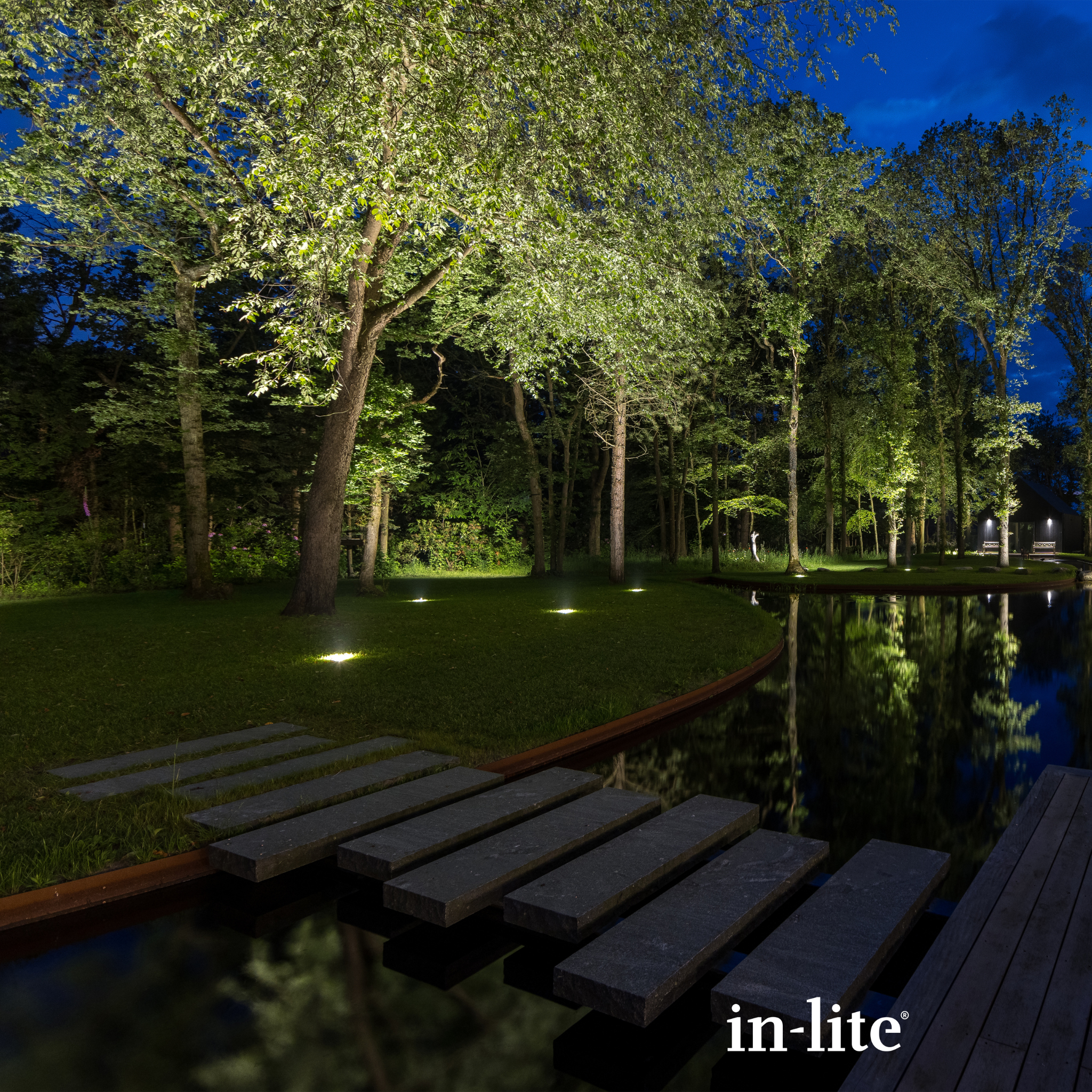 IN-LITE Big Nero 12v Tilting Recessed Light - Black