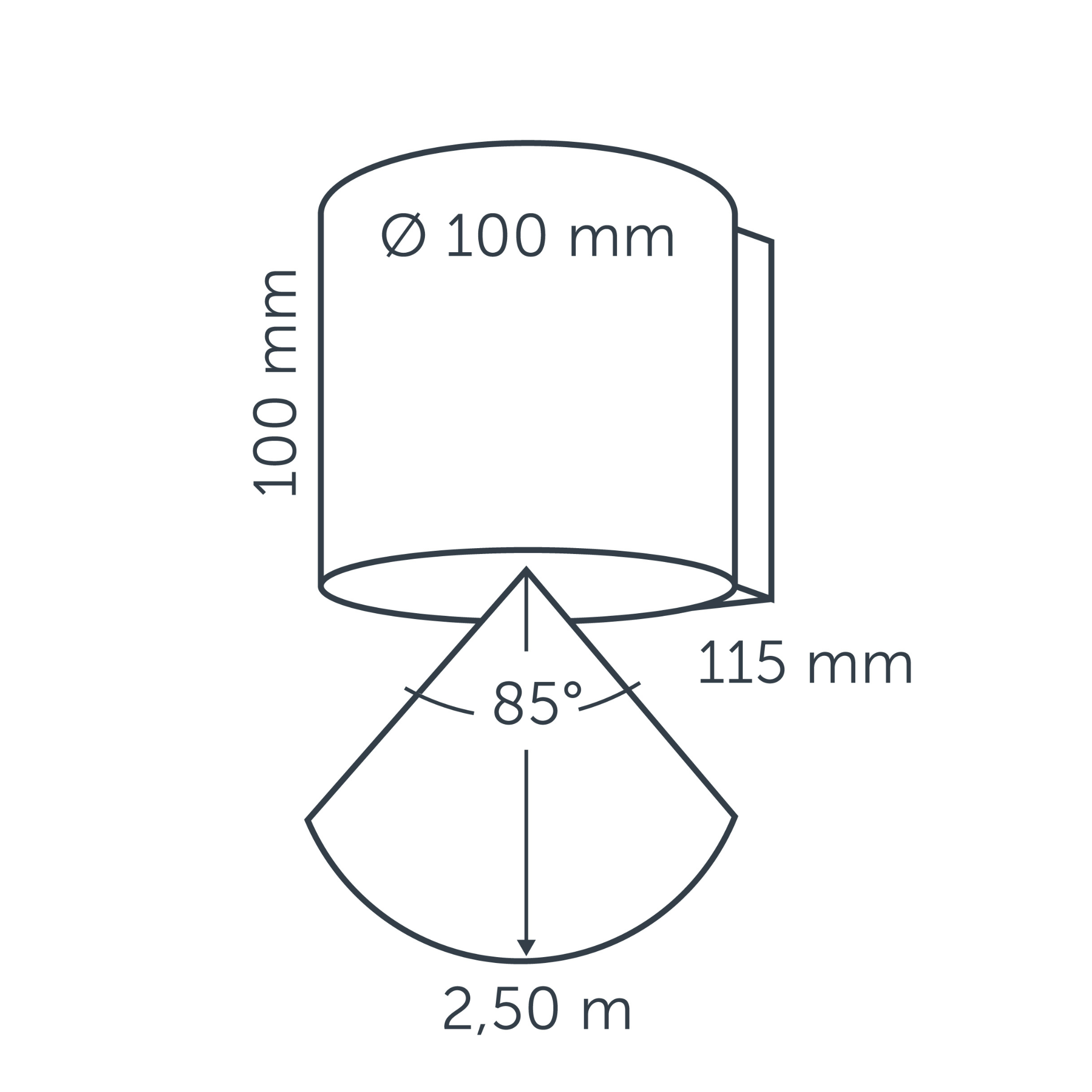 IN-LITE Halo Down 12v Wall Light - Black