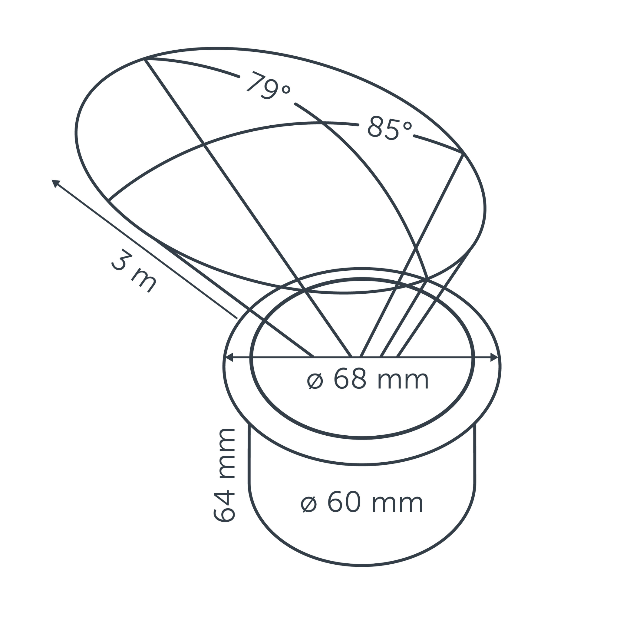 IN-LITE Luna 12v Asymmetric Recessed Light - Black