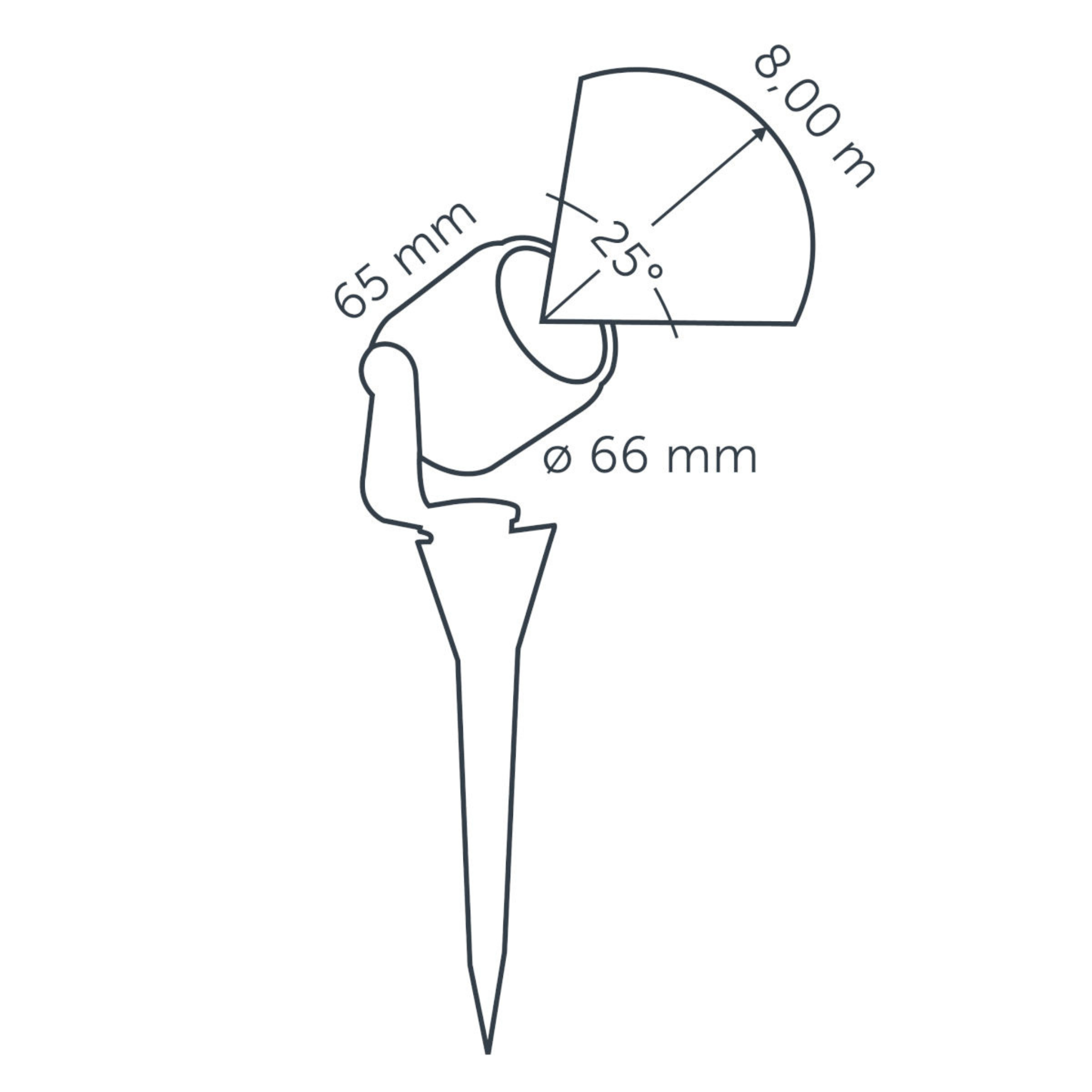 IN-LITE Scope 12v Spike Spot - Black