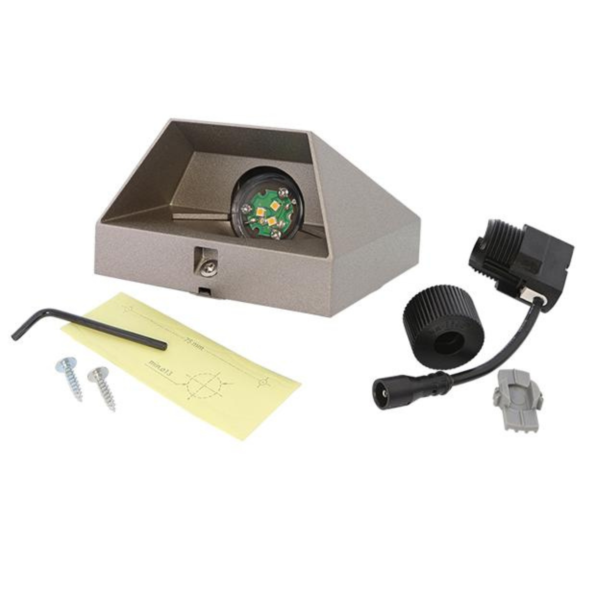 IN-LITE Wedge 12v Wall Light - Dark Grey