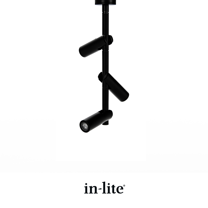 In-Lite AIM CEILING Adjustable Ceiling Light - Black IN-LITE