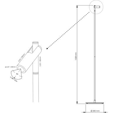 In-Lite AIM FLOOR Floor Light - Black IN-LITE