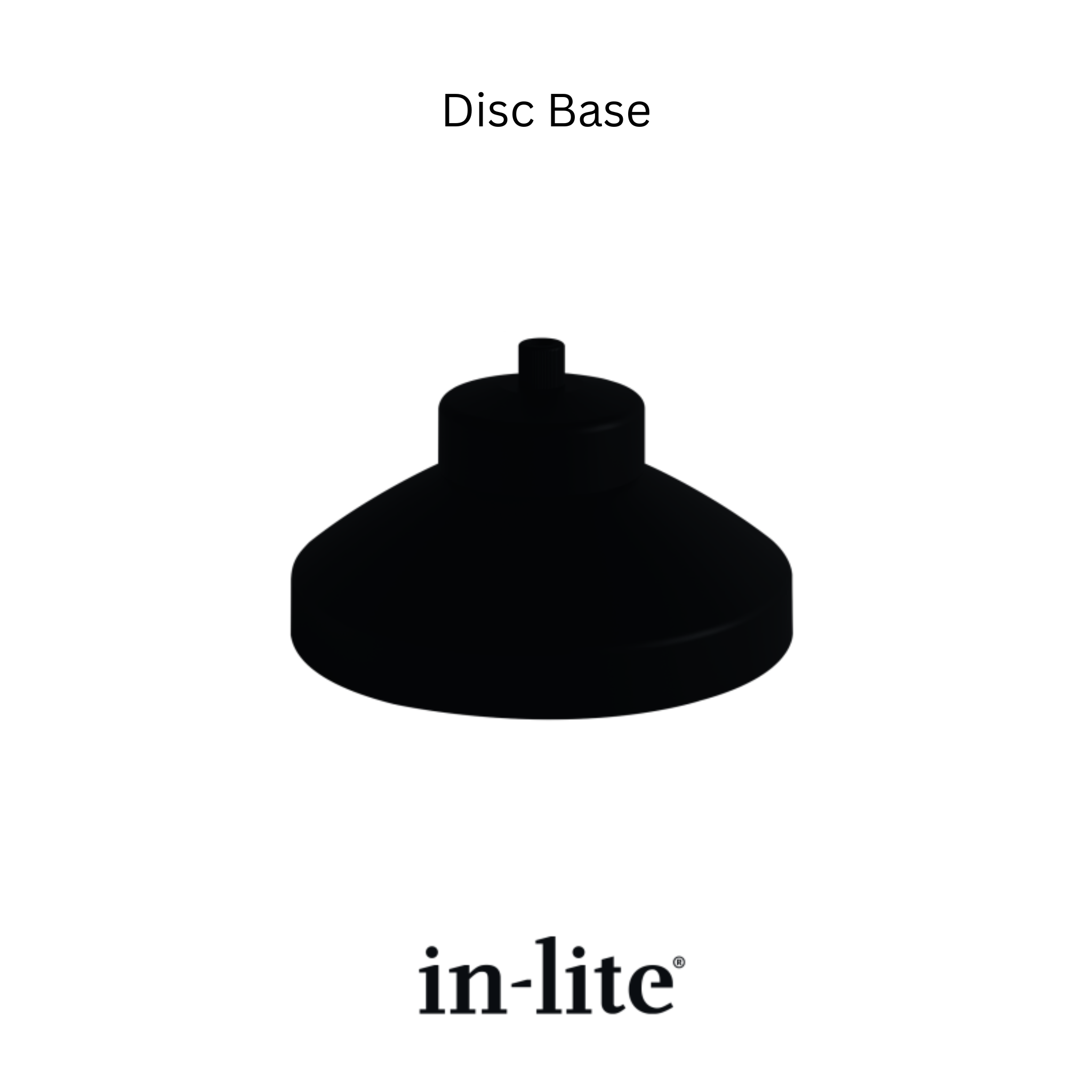 In-Lite DISC WALL Light - Black IN-LITE