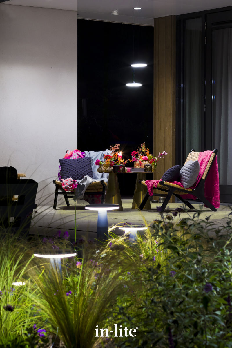In-Lite DISC PENDANT Light- Black IN-LITE
