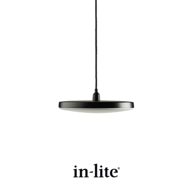 In-Lite DISC PENDANT Light- Black IN-LITE