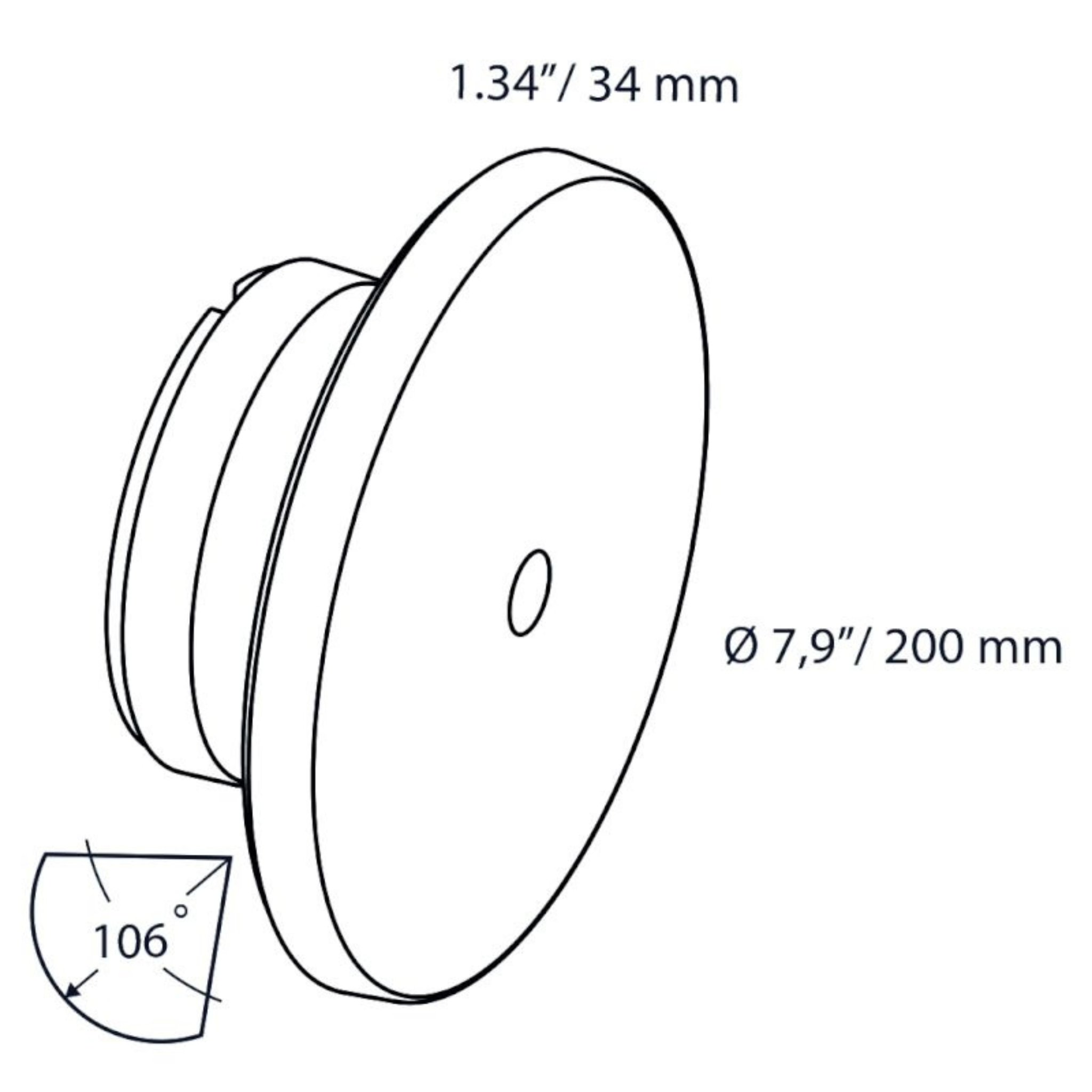 In-Lite DISC WALL Light - Black IN-LITE