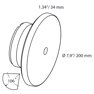 In-Lite DISC WALL Light - Black IN-LITE