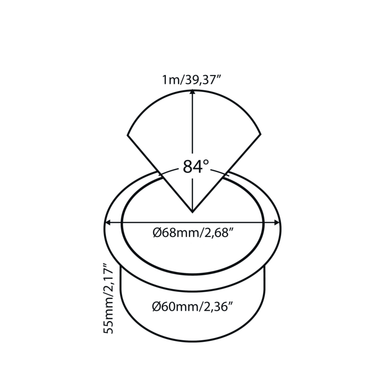 In-Lite DOT frosted recessed light IN-LITE