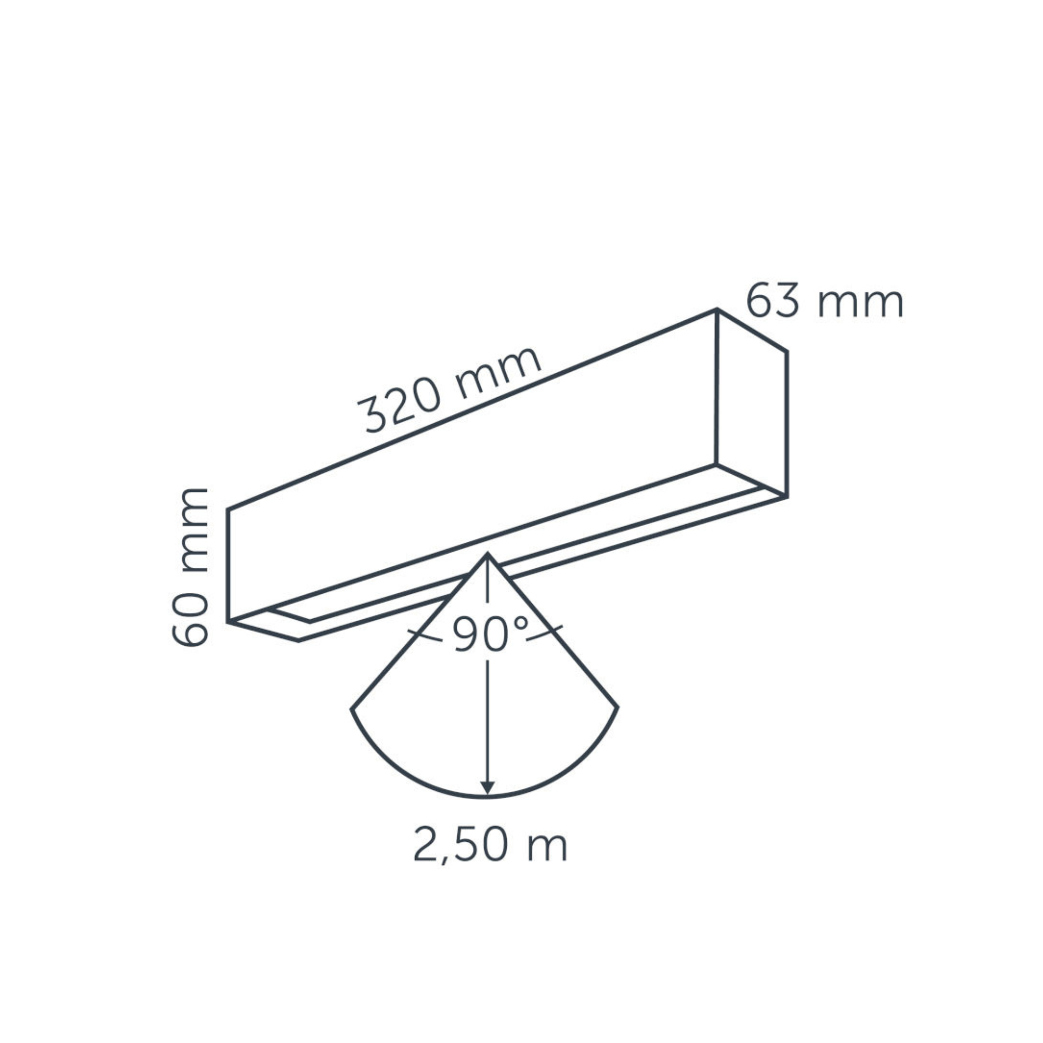 In-Lite EVO DOWN Wall Light - Black IN-LITE