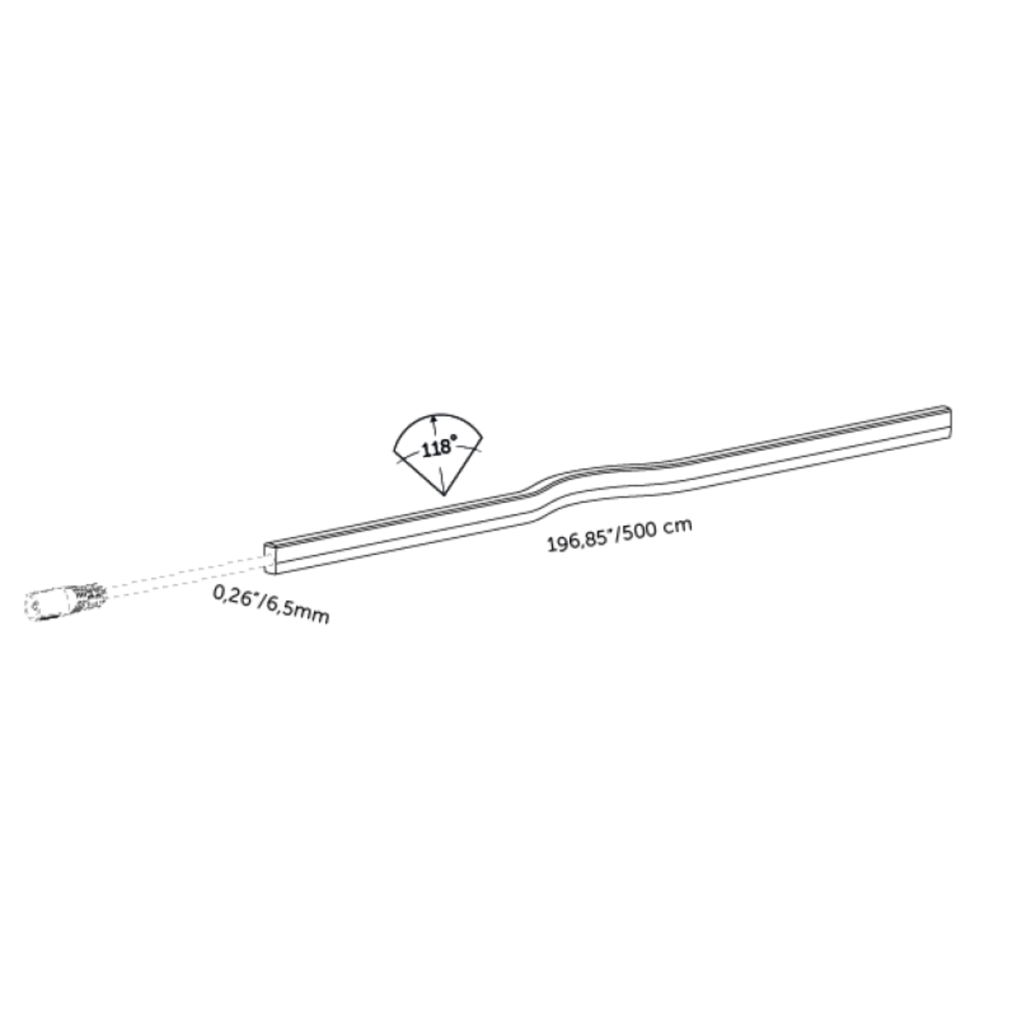 In-Lite EVO FLEX LED Strip (1-3m) - Side Bend IN-LITE