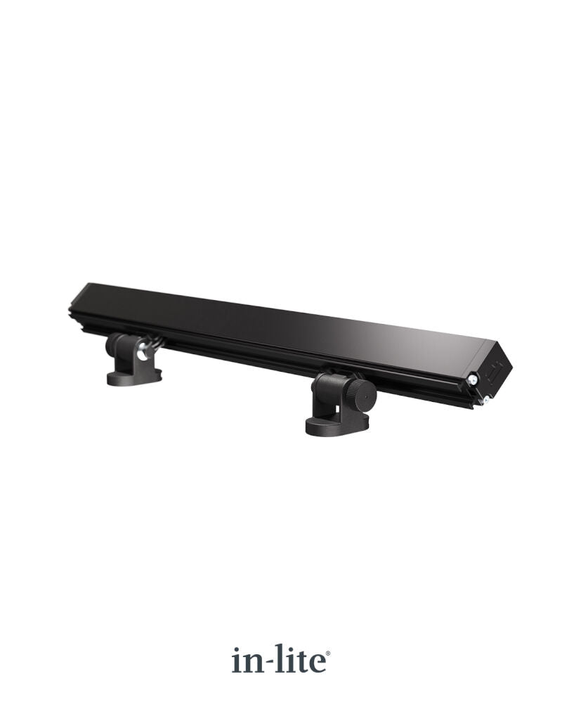 In-Lite EVO FLOOD Surface Mounted Adjustable Linear Light - Black IN-LITE