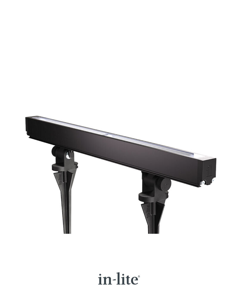 In-Lite EVO FLOOD Surface Mounted Adjustable Linear Light - Black IN-LITE