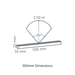 In-Lite EVO HYDE 180mm/550mm Linear Light - Black IN-LITE