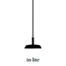 In-Lite SWAY PENDANT Hanging Light - Black IN-LITE