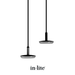 In-Lite SWAY PENDANT Hanging Light - Black IN-LITE