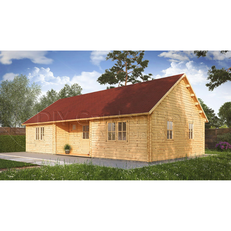 Eurovudas Katryn Log Cabin - 11m x 6m