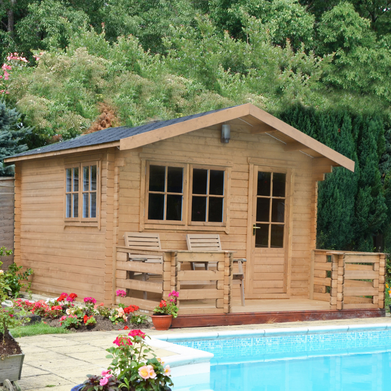 Shire Kinver Log Cabin - 14 x 18