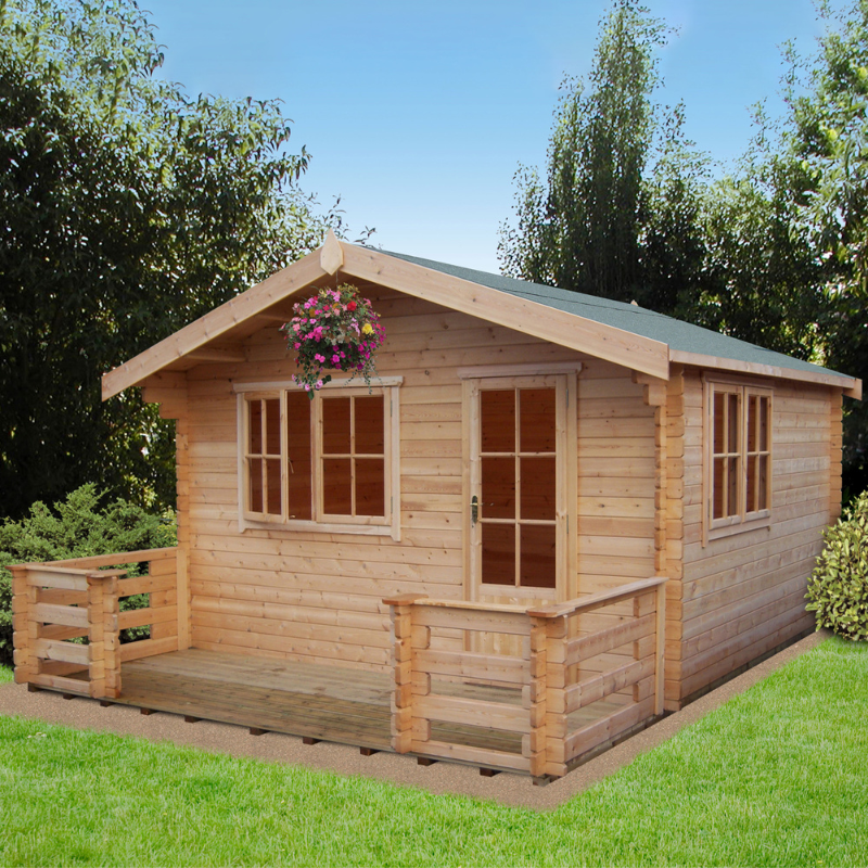 Shire Kinver Log Cabin - 14 x 18