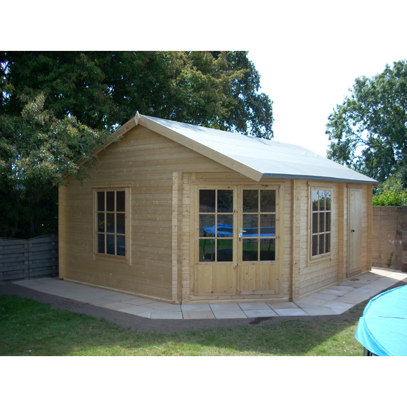 Shire Ropsley Log Cabin - 10 x 14