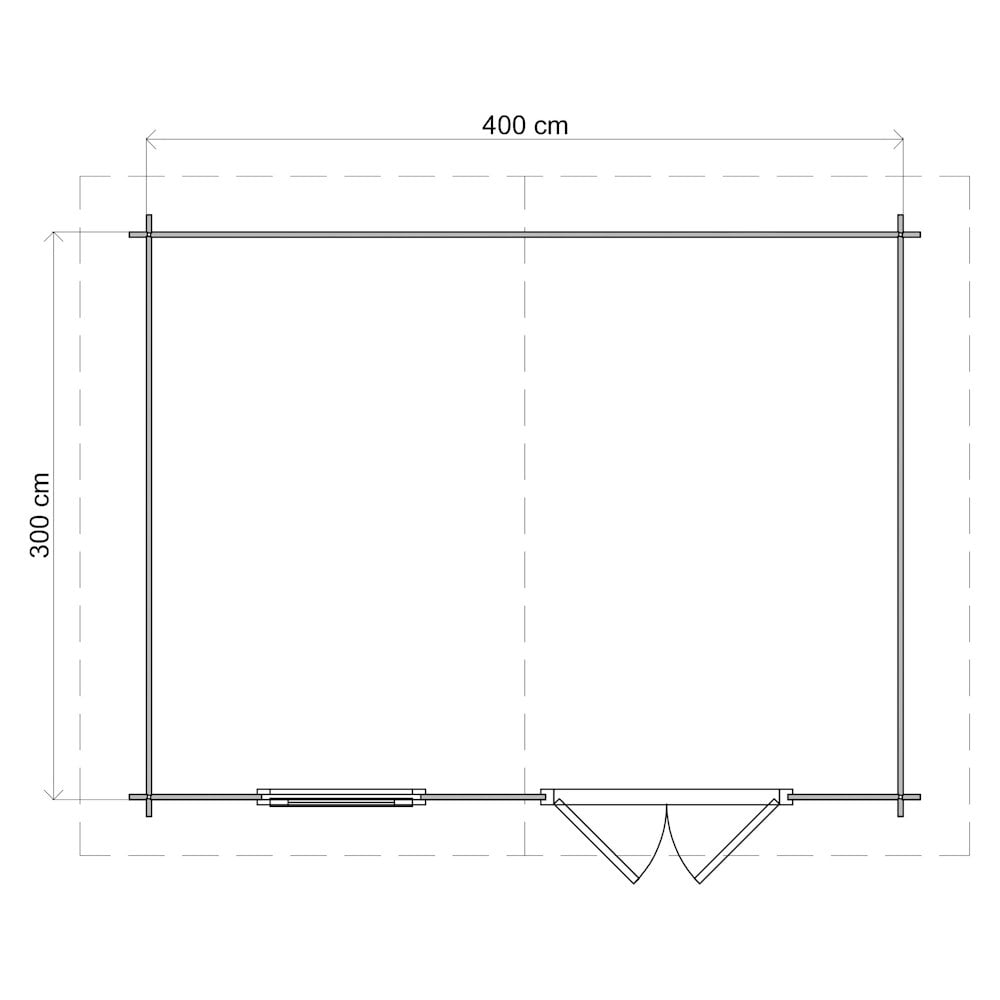 Lugarde Select Log Cabin Avon - 400x300cm Lugarde