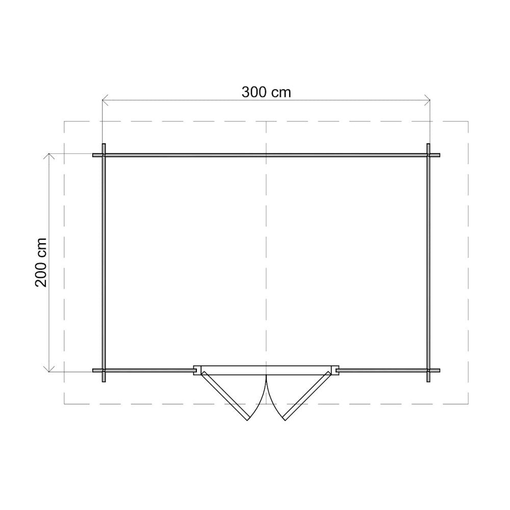 Lugarde Select Log Cabin Bath - 300x200cm Lugarde