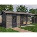 Lugarde Select Log Cabin with veranda Blackpool - 250x250cm + 400cm Lugarde