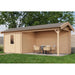 Lugarde Select Log Cabin with veranda Blackpool - 250x250cm + 400cm Lugarde