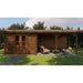 Lugarde Select Log Cabin with veranda Bristol - 300x300cm + 400cm Lugarde