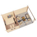 Lugarde Select Log Cabin with veranda Cambridge - 300x400cm + 400cm Lugarde