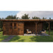 Lugarde Select Log Cabin with veranda Cambridge - 300x400cm + 400cm Lugarde