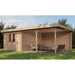 Lugarde Select Log Cabin with veranda Cambridge - 300x400cm + 400cm Lugarde